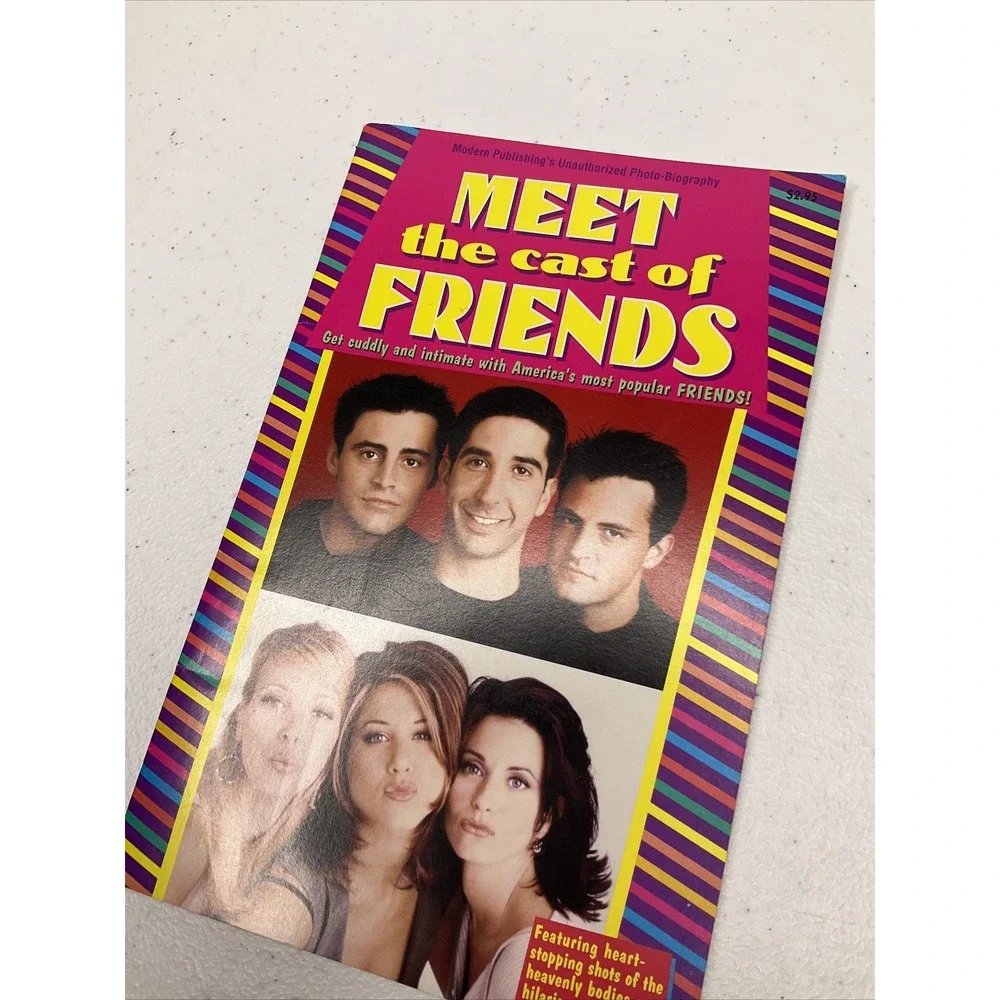 1996 friends Meet the Cast of Friends photo‎ biography RARE modern publishing